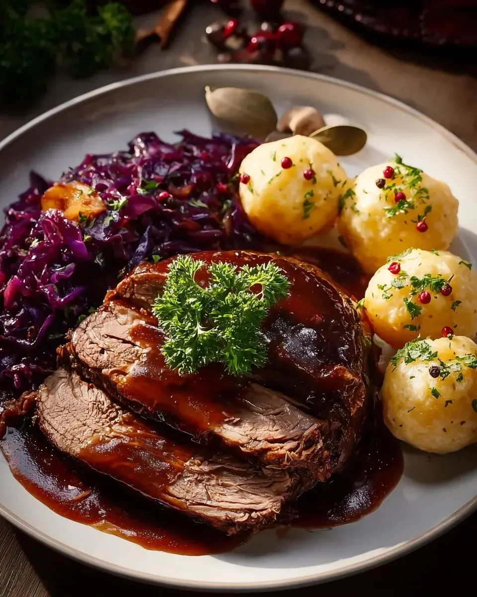 Festlicher Weihnachtsbraten mit Rotwein-Zwiebelsauce genießen 4 Weihnachtsbraten mit Rotwein Zwiebelsauce