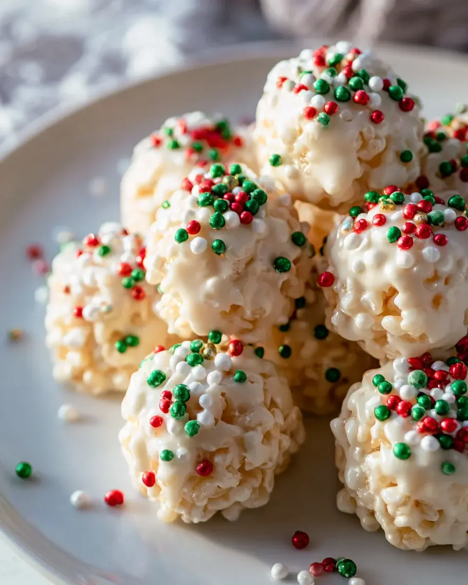 Leckere White Chocolate Rice Krispie Balls Rezeptidee! 4 White Chocolate Rice Krispie Balls
