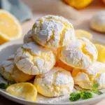 Zitronen Crinkle Kekse