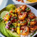shrimp avocado bowls
