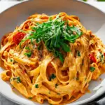 vegan creamy sun dried tomato pasta